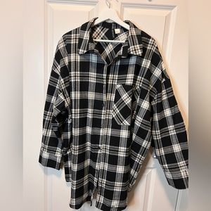 Oversized flannel shirt